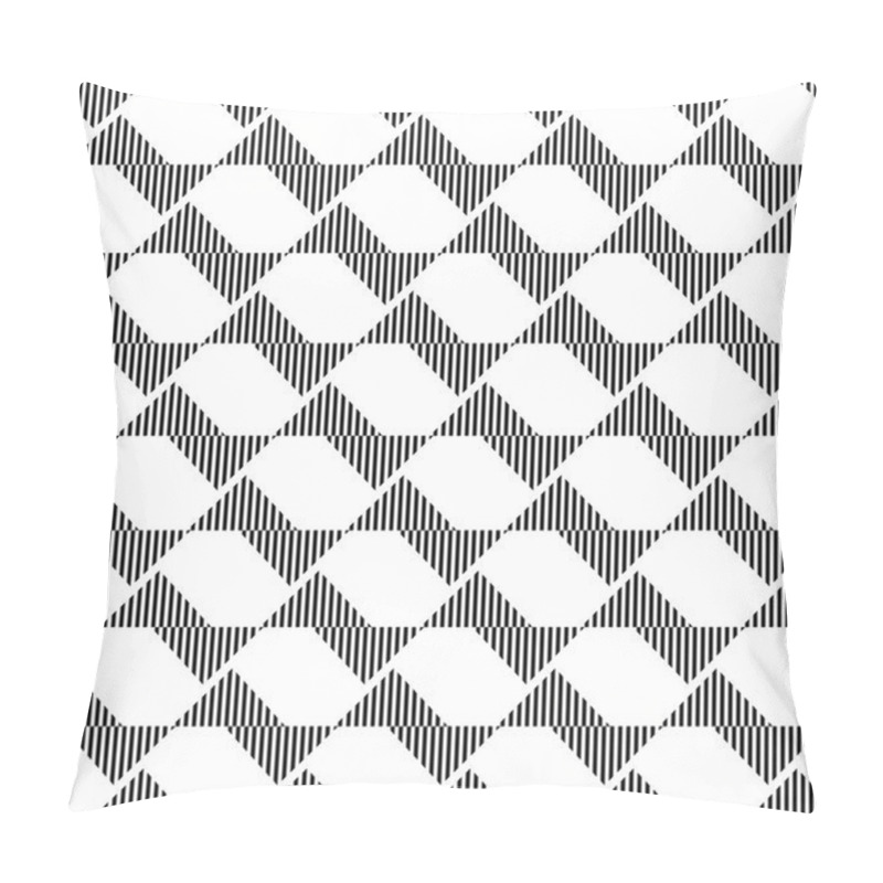 Personality   Black And White Geometric Seamless Pattern Abstract Background Pillow Covers