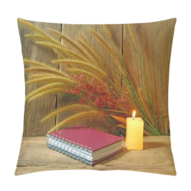 Personality  Notebook And Candle Light Pillow Covers