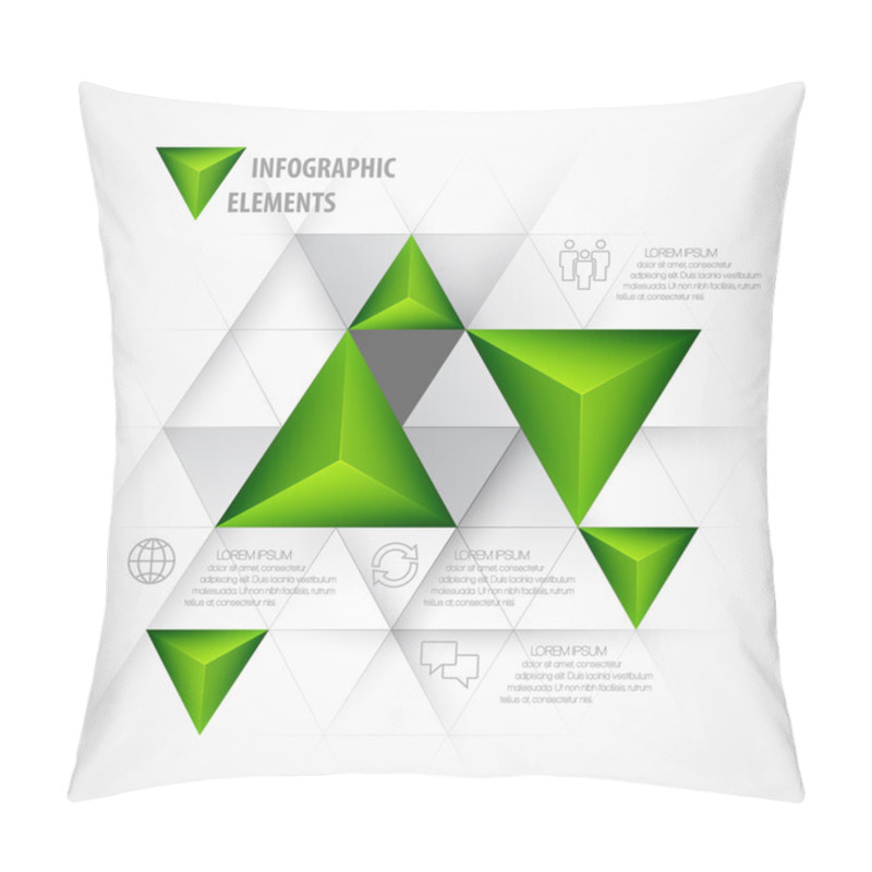 Personality  Abstract Triangular Background Pillow Covers