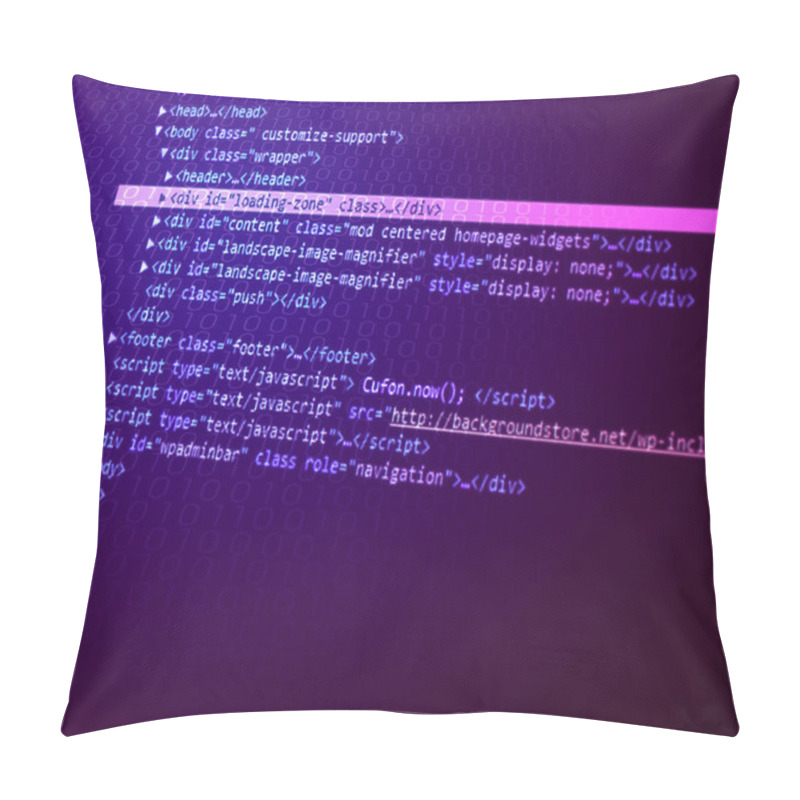 Personality  Violet Html Code Background Pillow Covers