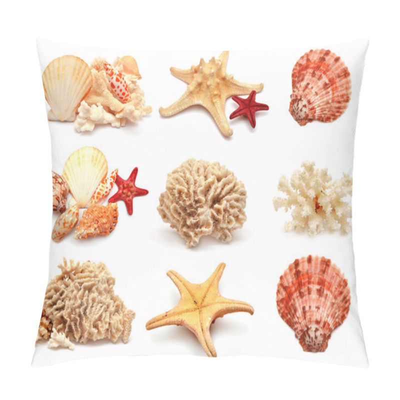 Personality  Sea Stars, Shells And Coral Pillow Covers