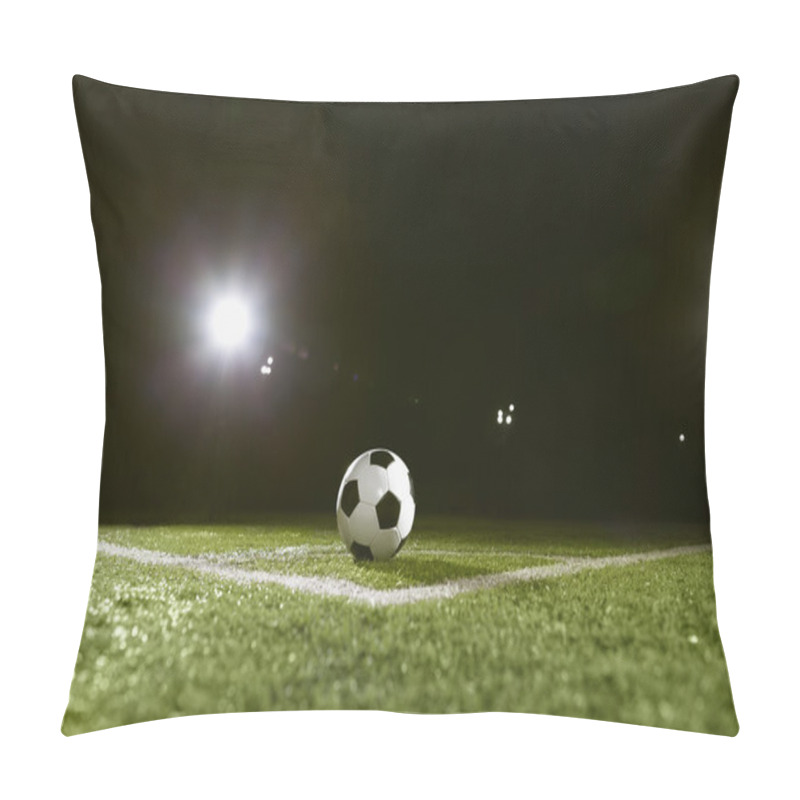 Personality  Soccer Ball On Sports Field Pillow Covers