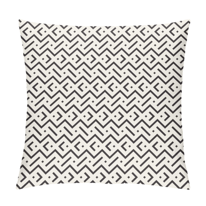 Personality  Vector Seamless Pattern. Modern Stylish Abstract Texture. Repeating Geometric Tiles Pillow Covers