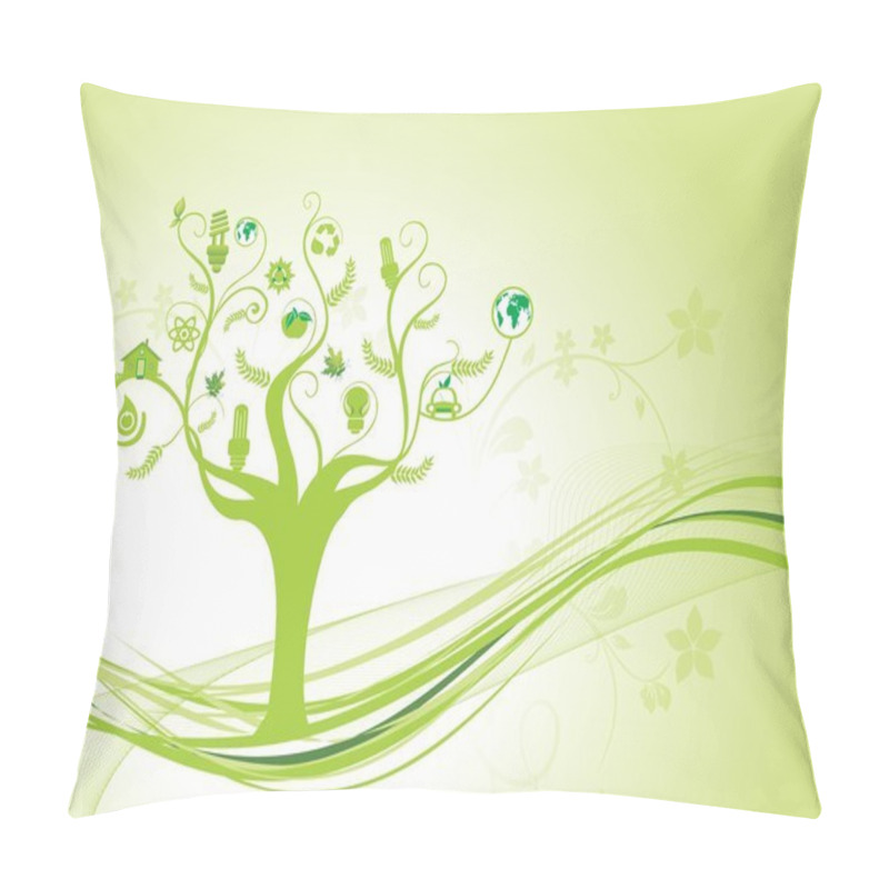 Personality  Nature Theme Background Pillow Covers