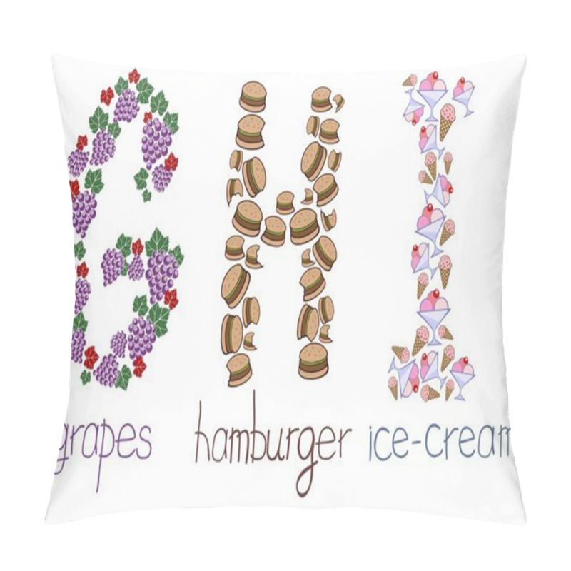 Personality  Alphabetic Letters - GHI Pillow Covers