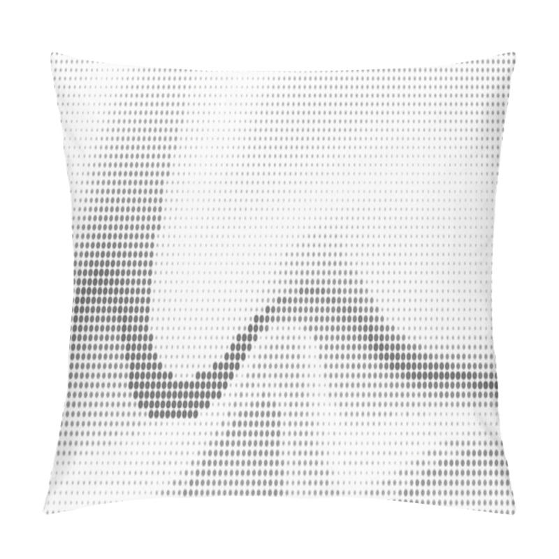 Personality  Halftone Abstract Waves. Vector Background Pillow Covers