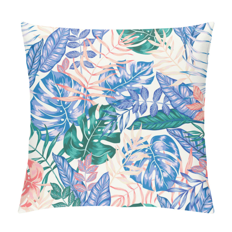 Personality  Seamless Vector Graphical Artistic Tropical Nature Jungle Pattern Pillow Covers