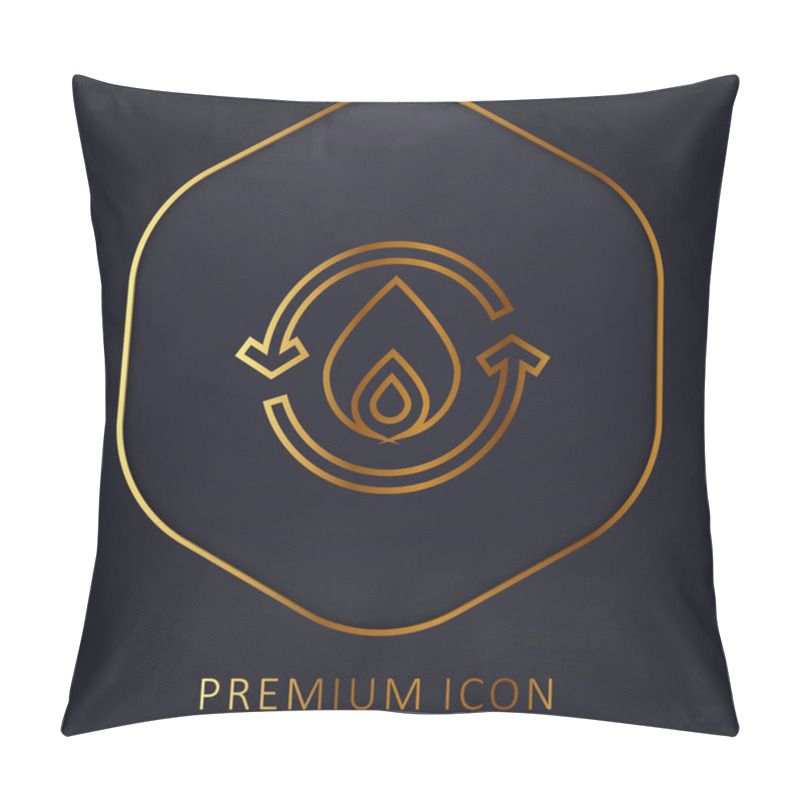 Personality  Bio Energy Golden Line Premium Logo Or Icon Pillow Covers