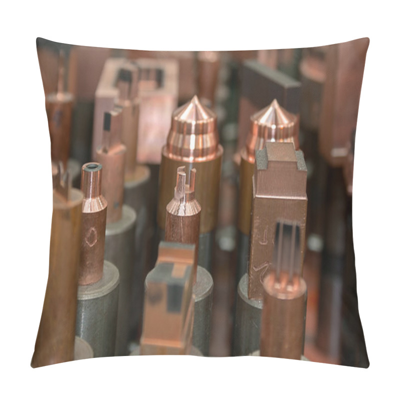 Personality  Electrode Copper CNC Pillow Covers