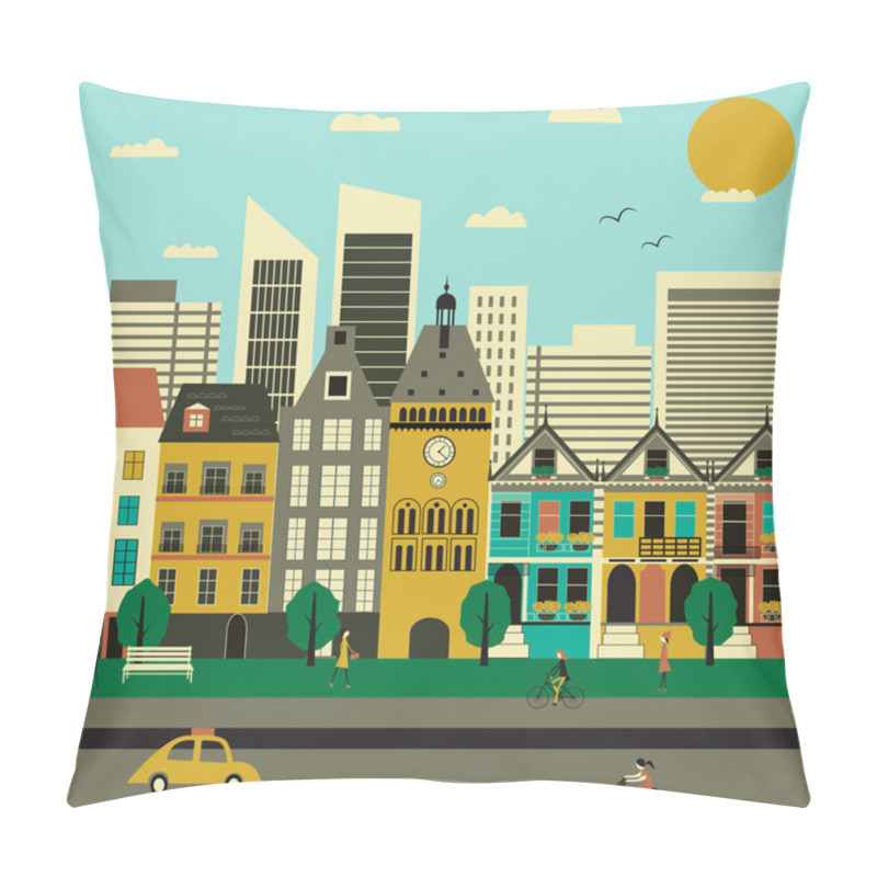 Personality  City Life. Pillow Covers