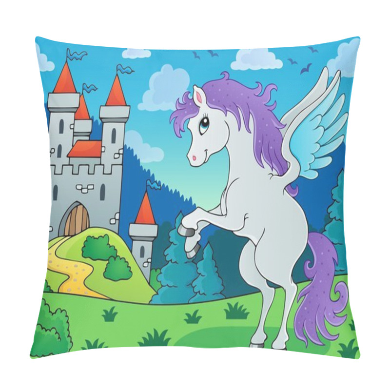 Personality  Fairy Tale Pegasus Theme Image 3 Pillow Covers