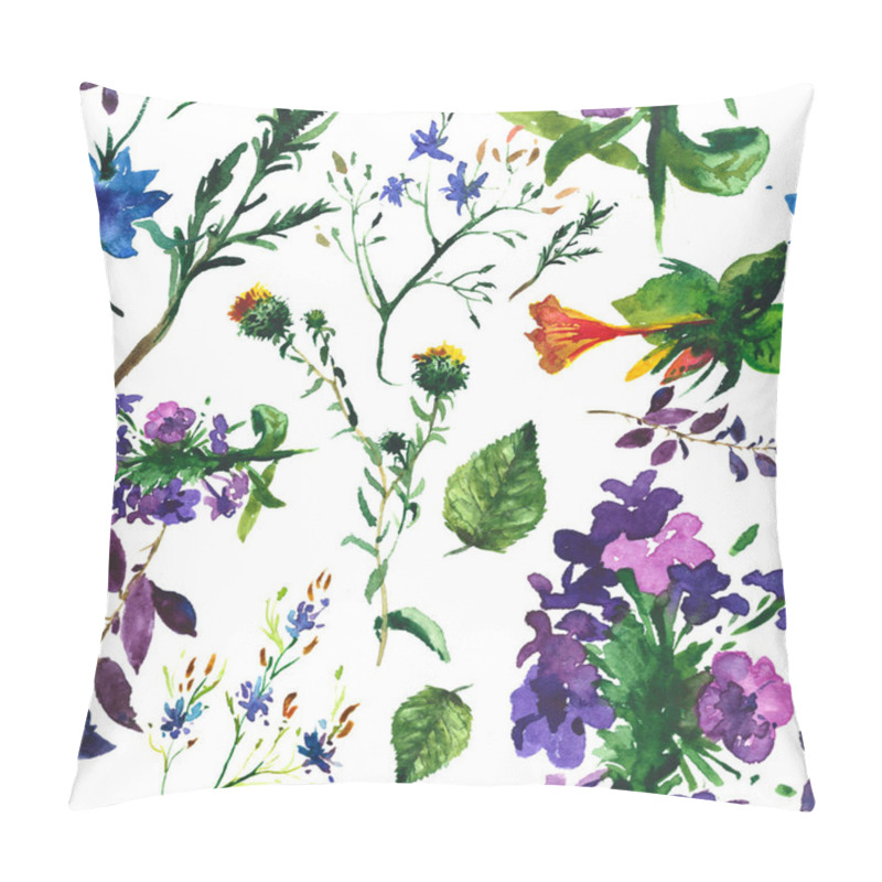 Personality  Tropical Flowers And Leaves . Pattern Seamless . Pillow Covers