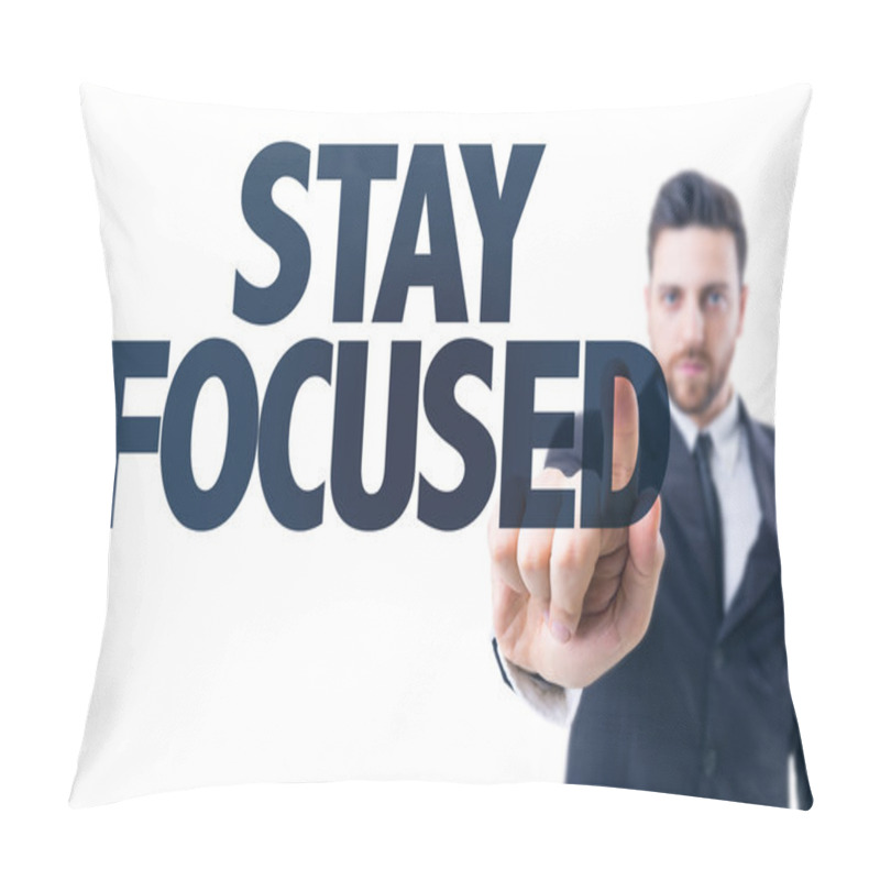 Personality  Business Man Pointing The Text Pillow Covers