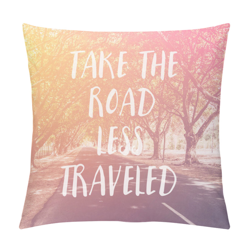 Personality  Inspirational Typographic Quote On A Photograph Pillow Covers