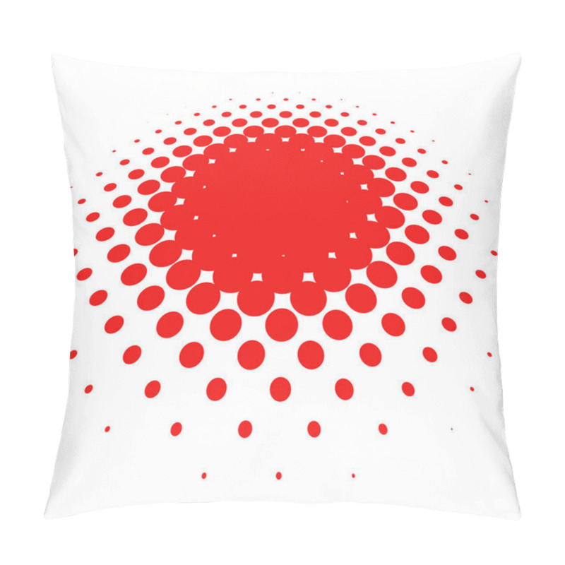 Personality  Colorful Halftone Vector Pattern, Texture In 3d Perspective. Circles, Dots, Screentone Illustration. Freckle, Stipple-stippling, Speckles Illustration. Pointillist Vector Art Pillow Covers