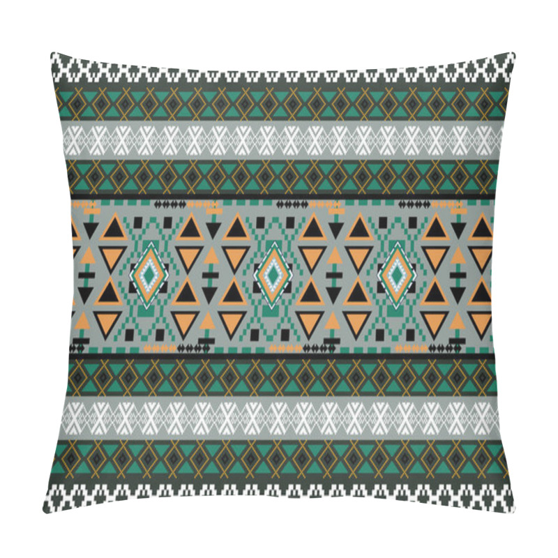 Personality  Ethnic Pattern Seamless, Geometric Design ,Aztec Embroidery Border Seamless Patterns.ethnic Design,  Pattern Art Wallpaper Background, Design For Fabric, Curtain, Carpet ,geometry Seamless Pattern Pillow Covers