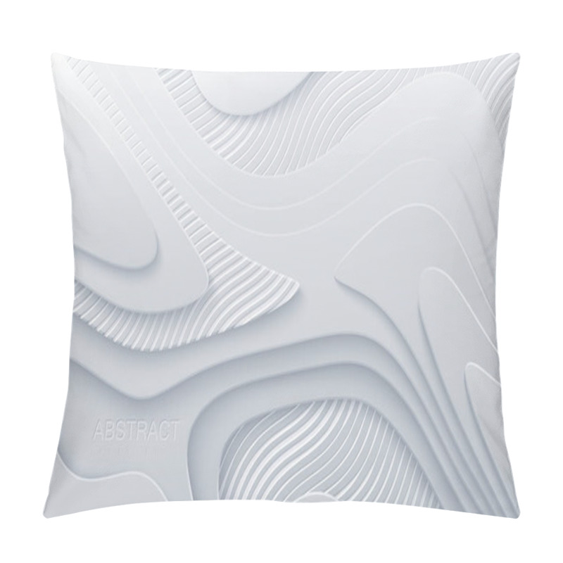 Personality  White Paper Cut Background Pillow Covers