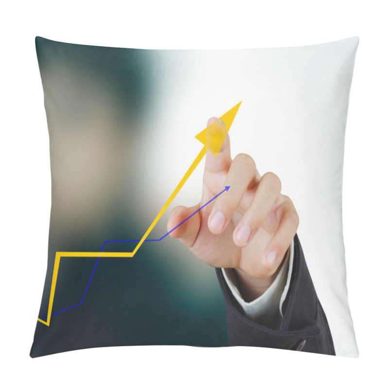 Personality  Business Touching With Statistics Graph Pillow Covers