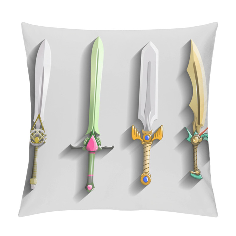 Personality  Different Swords Set Pillow Covers