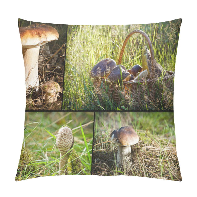 Personality  Wild Mushrooms In Forest Pillow Covers