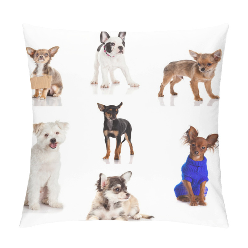 Personality  Group Of Dogs Pillow Covers