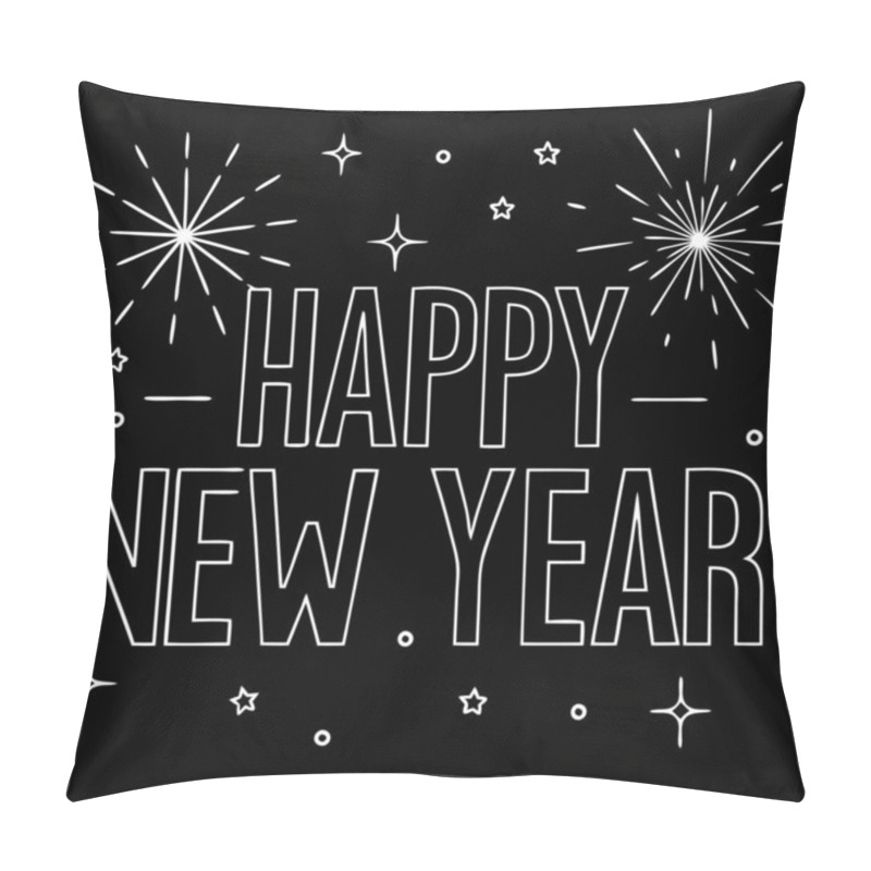 Personality  Celebrate Happy New Year 2025 In Style Festive Typography Design For T Shirt Print Pillow Covers