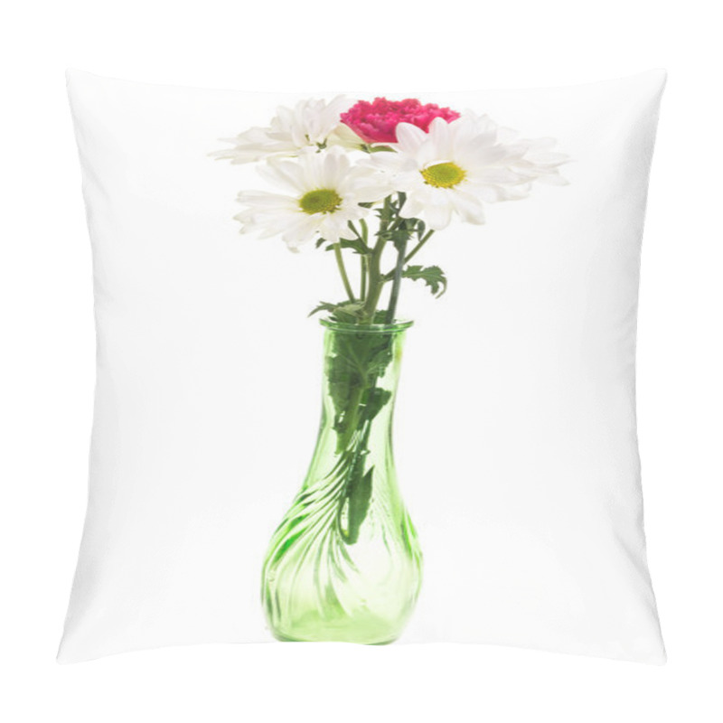 Personality  Flower Arrangement Isolated On White Pillow Covers