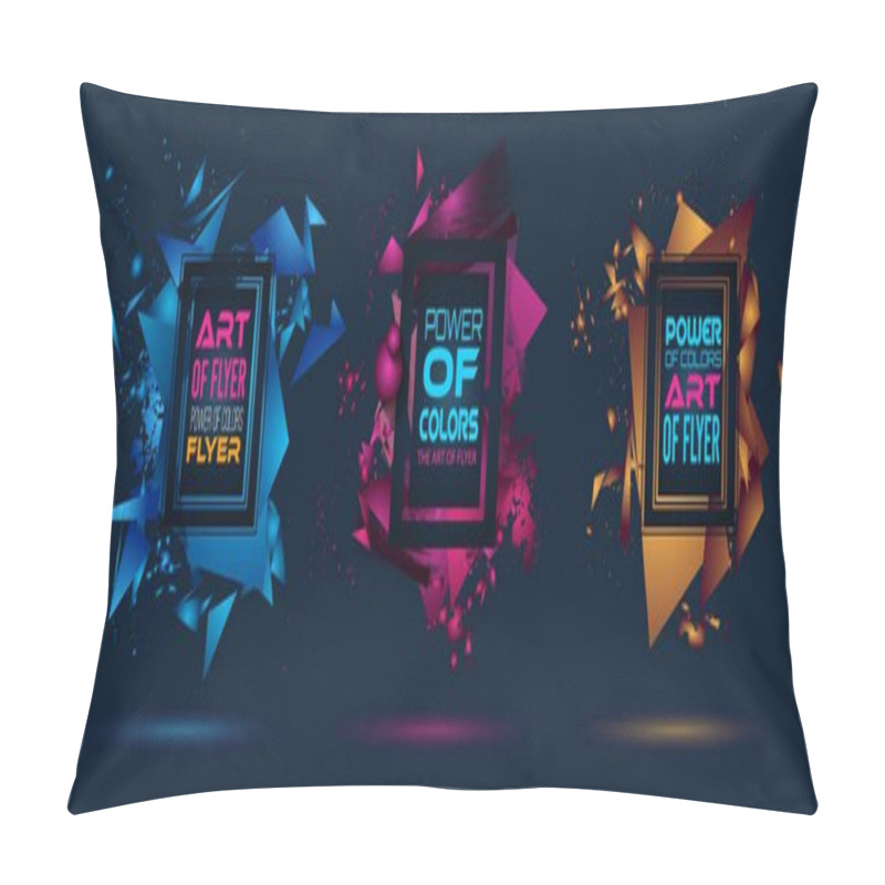 Personality  Futuristic Frame Art Design  Pillow Covers