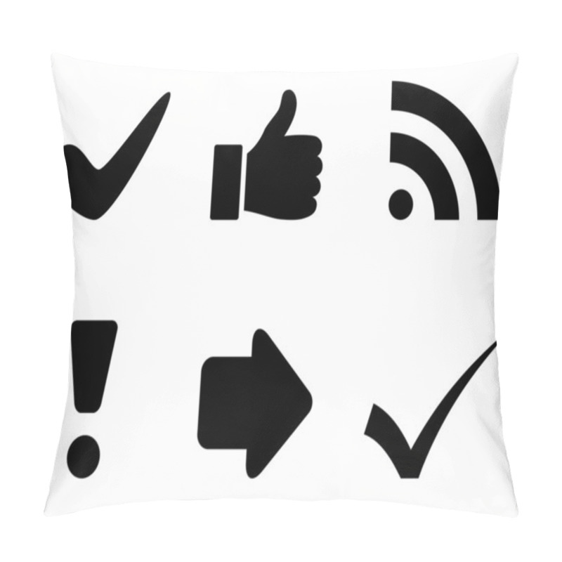 Personality  Black Symbols Pillow Covers