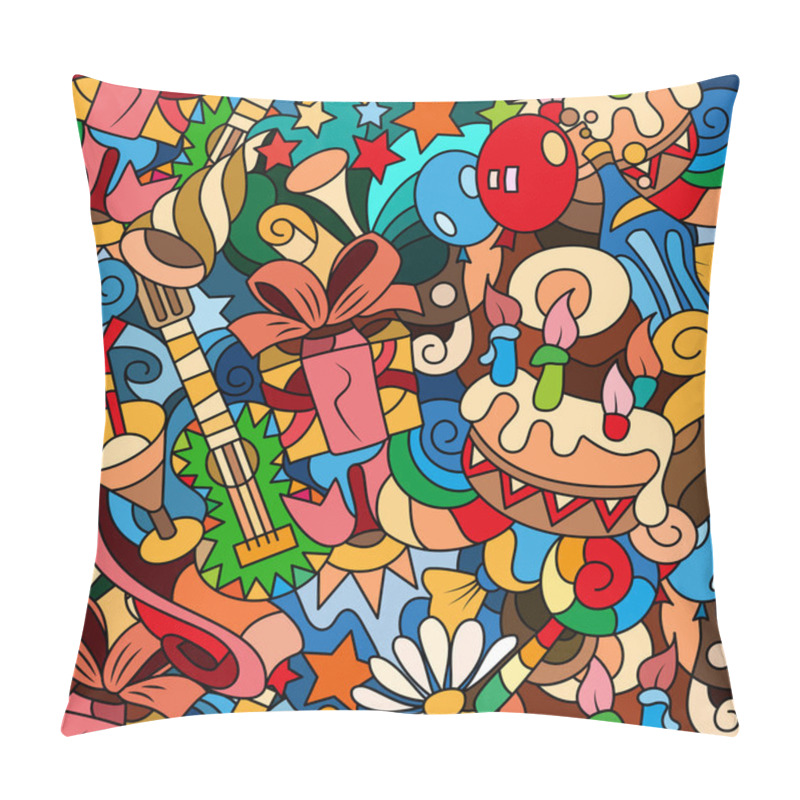 Personality  Birthday Theme Seamless Pattern  Pillow Covers