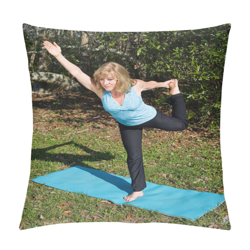 Personality  Mature Woman Pilates - One Leg Pillow Covers