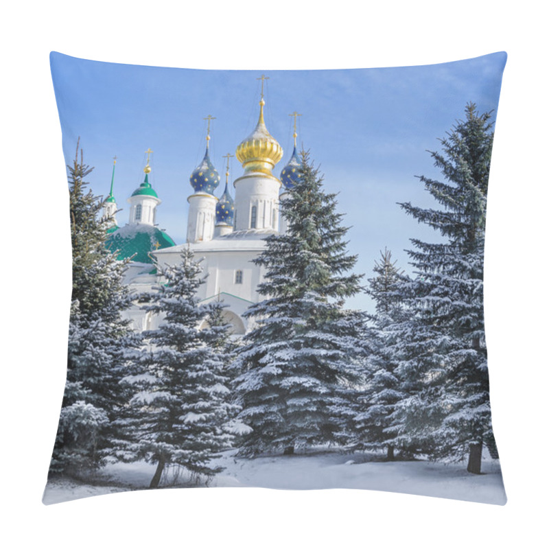 Personality  View Of The Monastery Of St. Jacob Saviour In Rostov The Great, Russia Pillow Covers