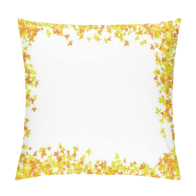 Personality  Template Frame Postcard With Autumn Theme In The Form Of Leaves Pillow Covers