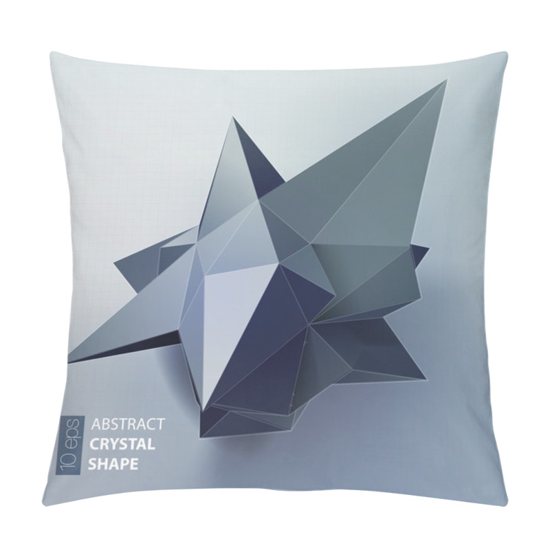 Personality  Abstract Triangles Space Low Poly. Pillow Covers