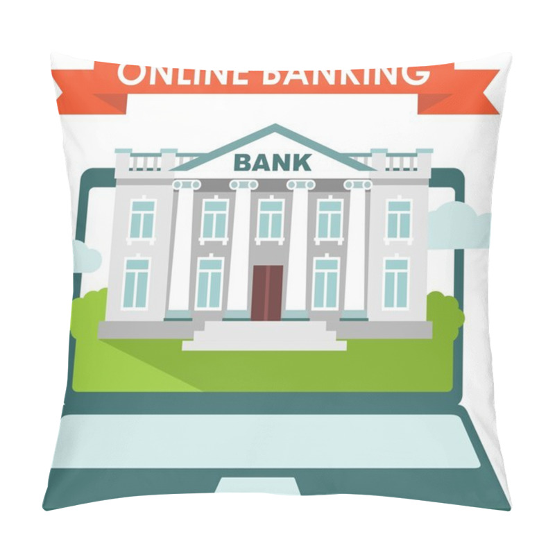 Personality  Online Banking Concept Pillow Covers