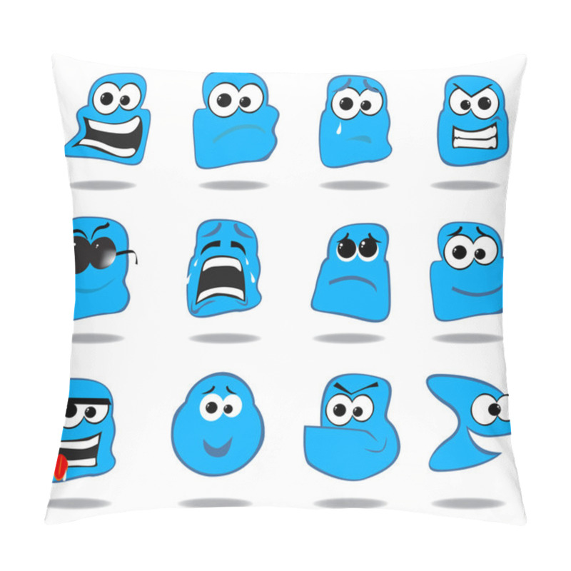 Personality  Cute Little Vector Monsters Pillow Covers