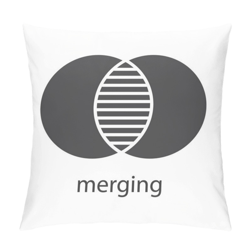 Personality  Merging Linear Icon  Pillow Covers