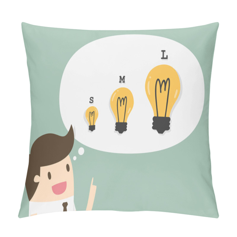 Personality  Different Idea, Eps 10 Vector Illustration Pillow Covers