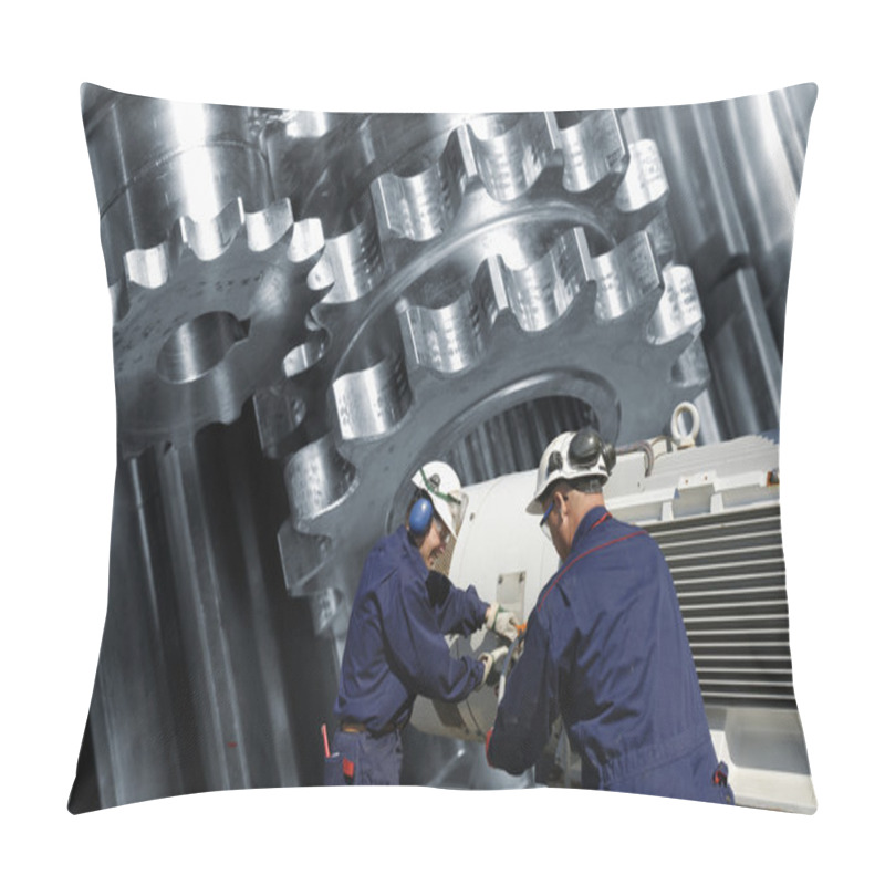 Personality  Working Inside Steel Mill Factory Pillow Covers