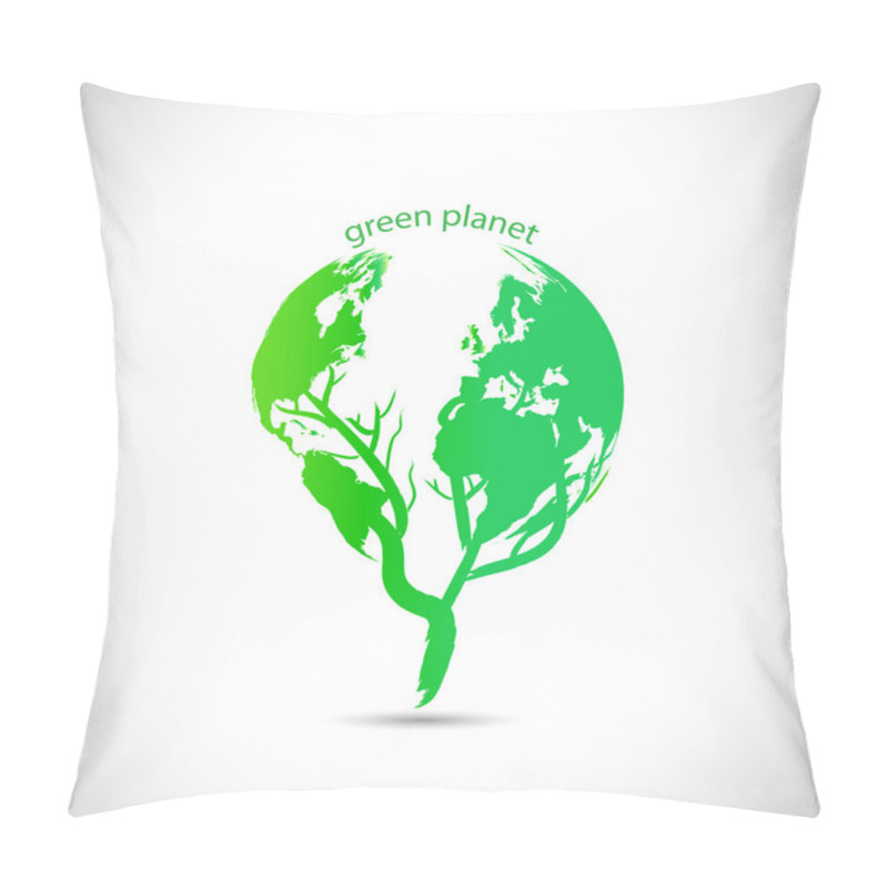 Personality  Green Planet Design Pillow Covers