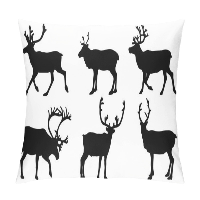 Personality  Reindeer Silhouettes Pillow Covers