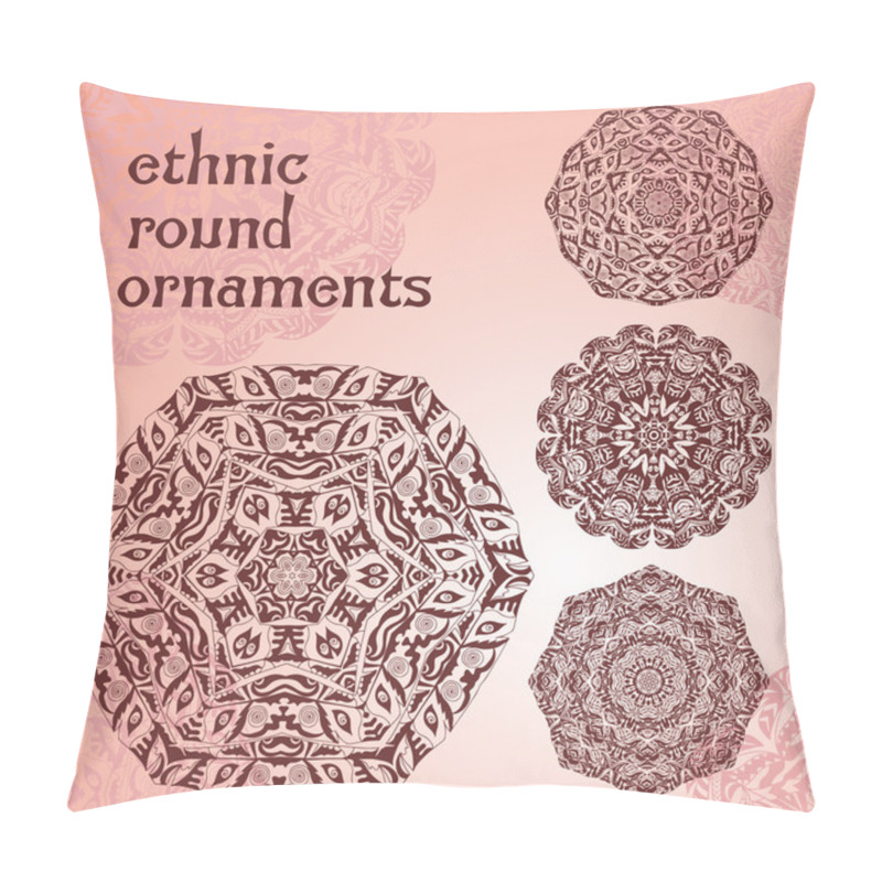 Personality  Ethnic Round Ornaments Pillow Covers