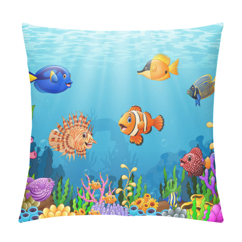 Personality  Cartoon Fish Under The Sea Pillow Covers