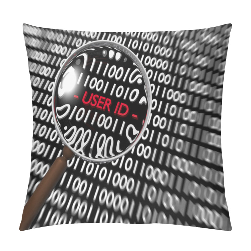 Personality  Zoom On Hidden Digital UserID Pillow Covers