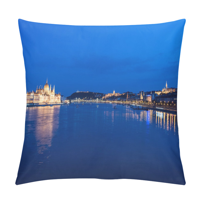 Personality  Budapest Cityscape At Night.  Pillow Covers