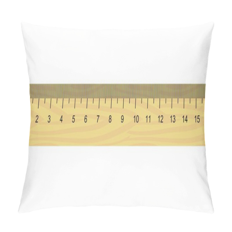 Personality  Illustration Of Wooden Ruler Pillow Covers