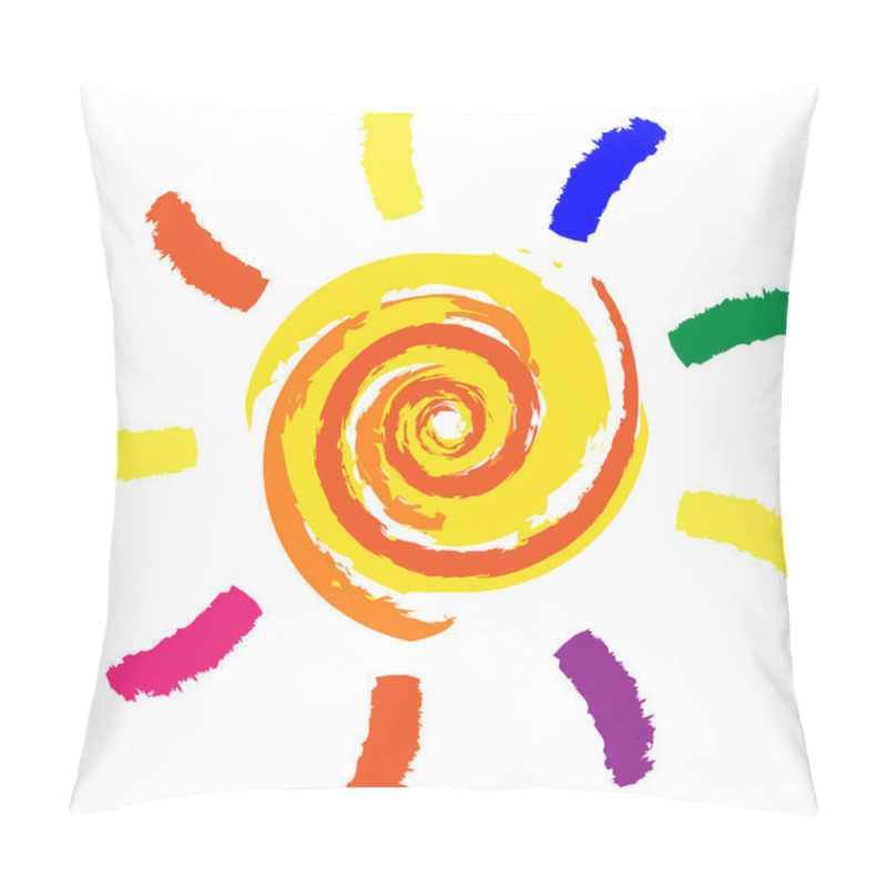 Personality  Vector Drawing Sun Pillow Covers