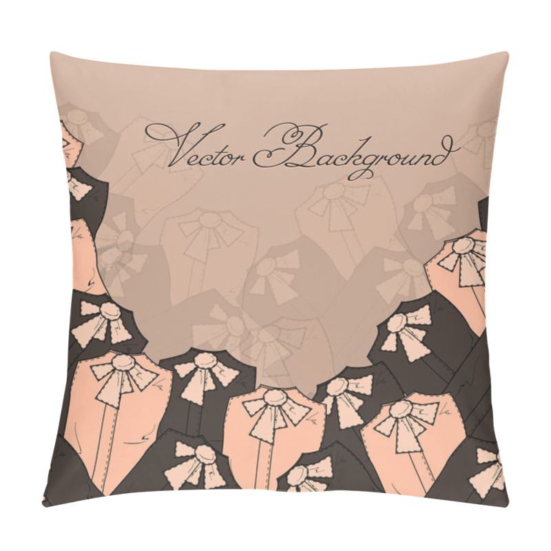 Personality  Vector Background With Blouses. Pillow Covers