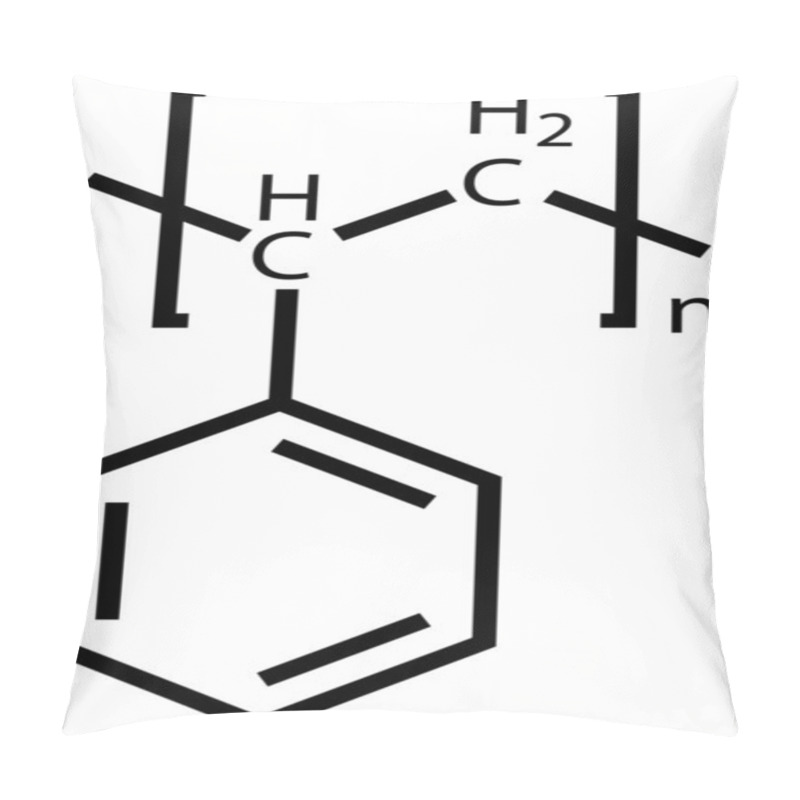 Personality  Polystyrene Structural Formula Pillow Covers