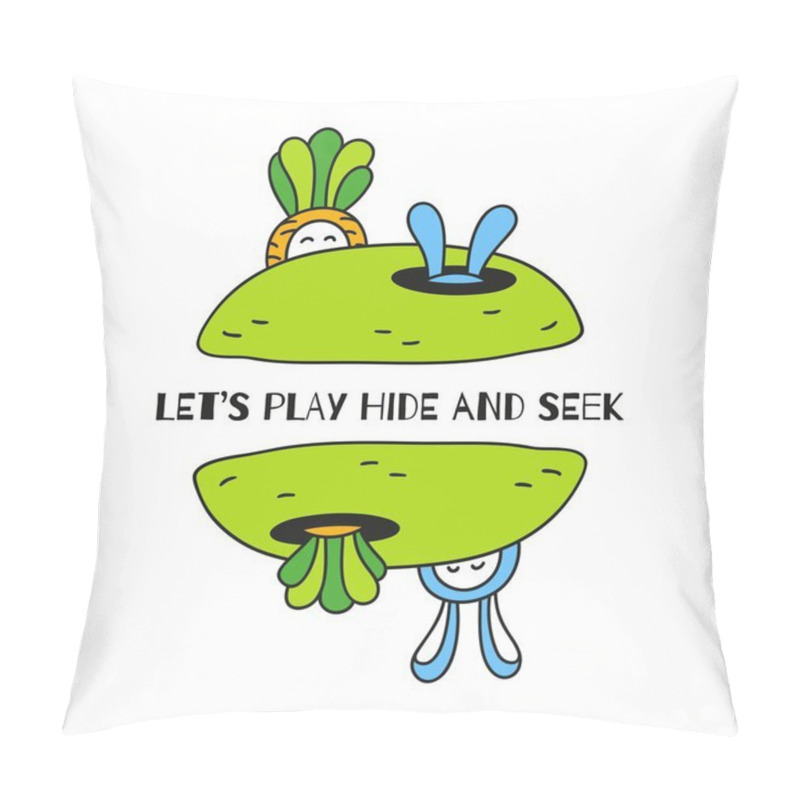 Personality  Two Little Friends Play In The Garden Pillow Covers